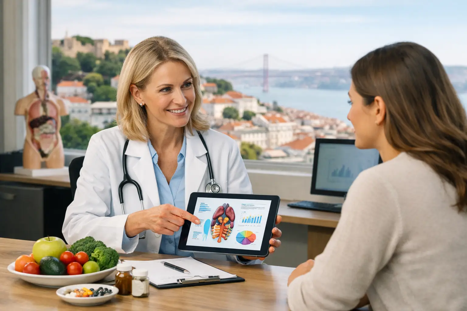 Ilustração sobre consulta de medicina metabólica em lisboa