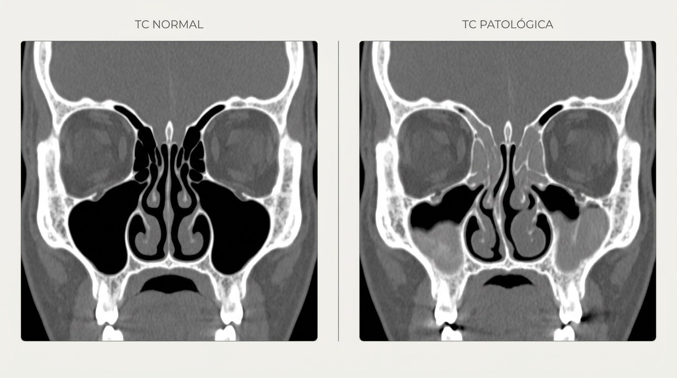 Imagem ilustrativa de avaliação nasossinusal em contexto de rinite, sinusite e obstrução nasal